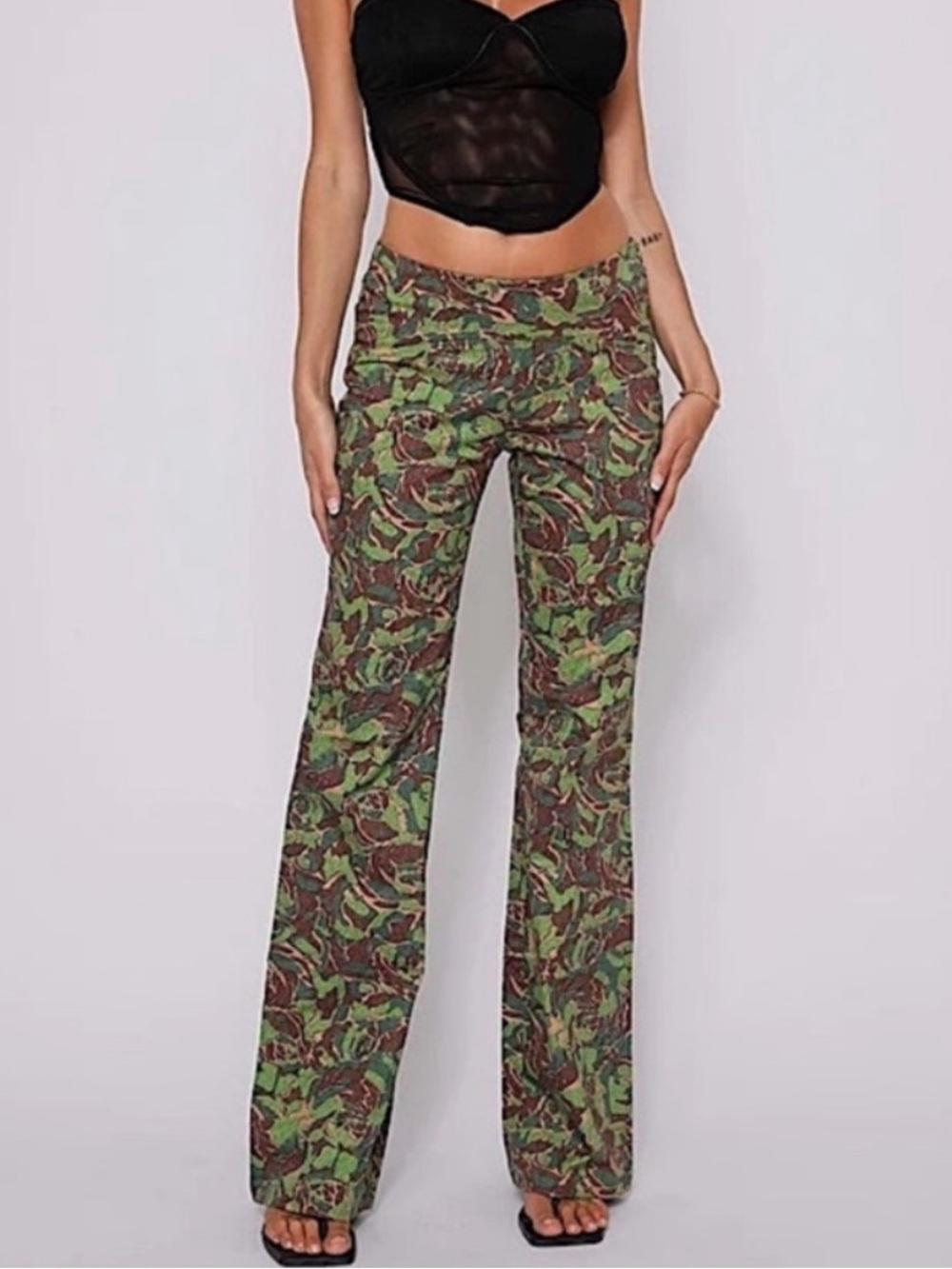Tiger Mist Camo low-rise pants